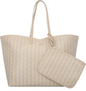 LACOSTE Sac shopper Sac à épaule Zel Shopping Bag Mono Irish Cream Laponie Beige
