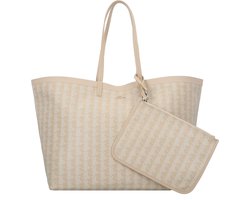 LACOSTE Shopper Schoudertas Zel Shopping Bag Mono Irish Cream Laponie Beige