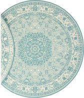 Rond Vintage buitenkleed - Flip Agnes turquoise 200 cm rond