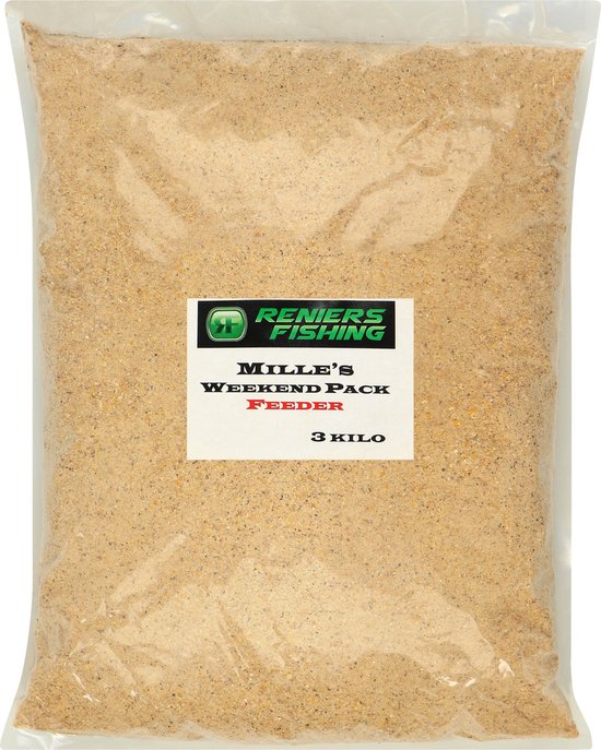 Reniers Fishing Mille's Week-end Pack - Ambachtelijk Visvoeder voor Voorn, Karper, Brasem en Feeder - 3 kg - Soort : Feeder van Reniers Fishing — afbeelding 2