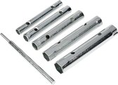 Benson Pijpsleutel set - Verzinkt staal - 8 t/m 17 mm - 5-delig - Inclusief wringijzer