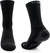 Chaussettes GT GRIP - Chaussettes Grip - Premium - 1 paire - Zwart - Chaussettes de Chaussettes de sport - Chaussettes grip Voetbal - Chaussettes grip basket - Chaussettes Padel - Taille 38-42