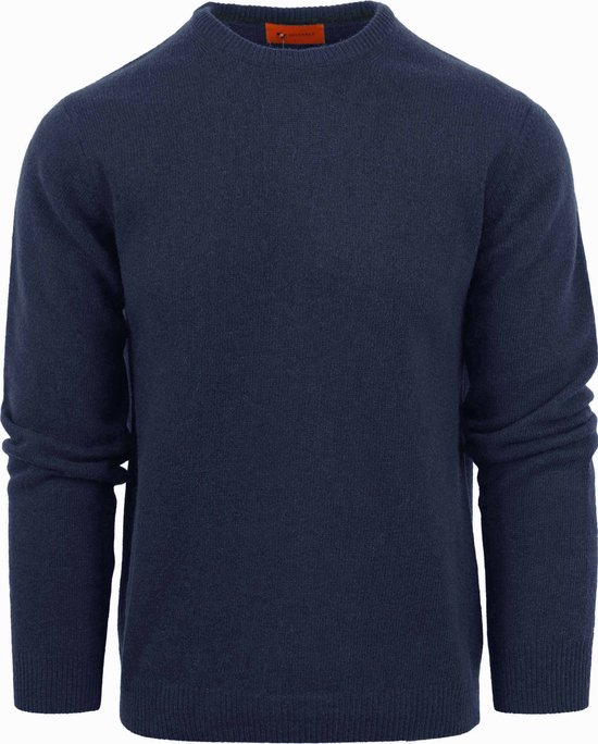 Suitable Lamswol Trui Ronde Hals Navy Maat M Heren bol
