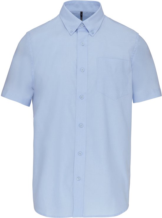 Kariban Heren Oxford overhemd korte mouwen K535 - Oxford Blue - 4XL