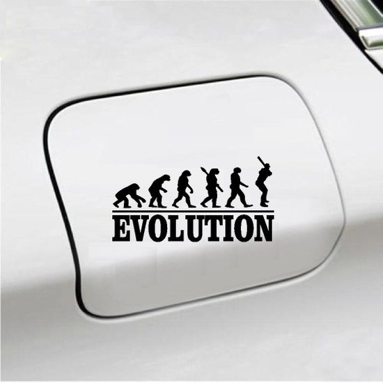 Autocollant pour pare-chocs - Evolution Baseball - 20x9,3 - Zwart