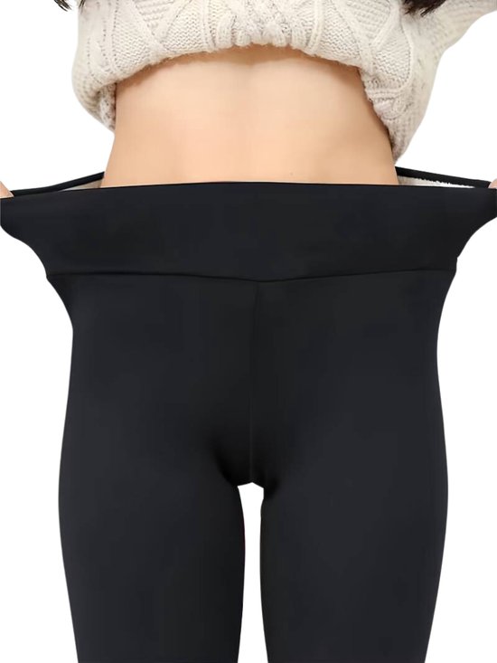 Nivard Collants d'hiver - Collants chauds - Collants polaires - Collants Thermo - Legging - Stretch - Vêtements femme - Grijs - Taille L