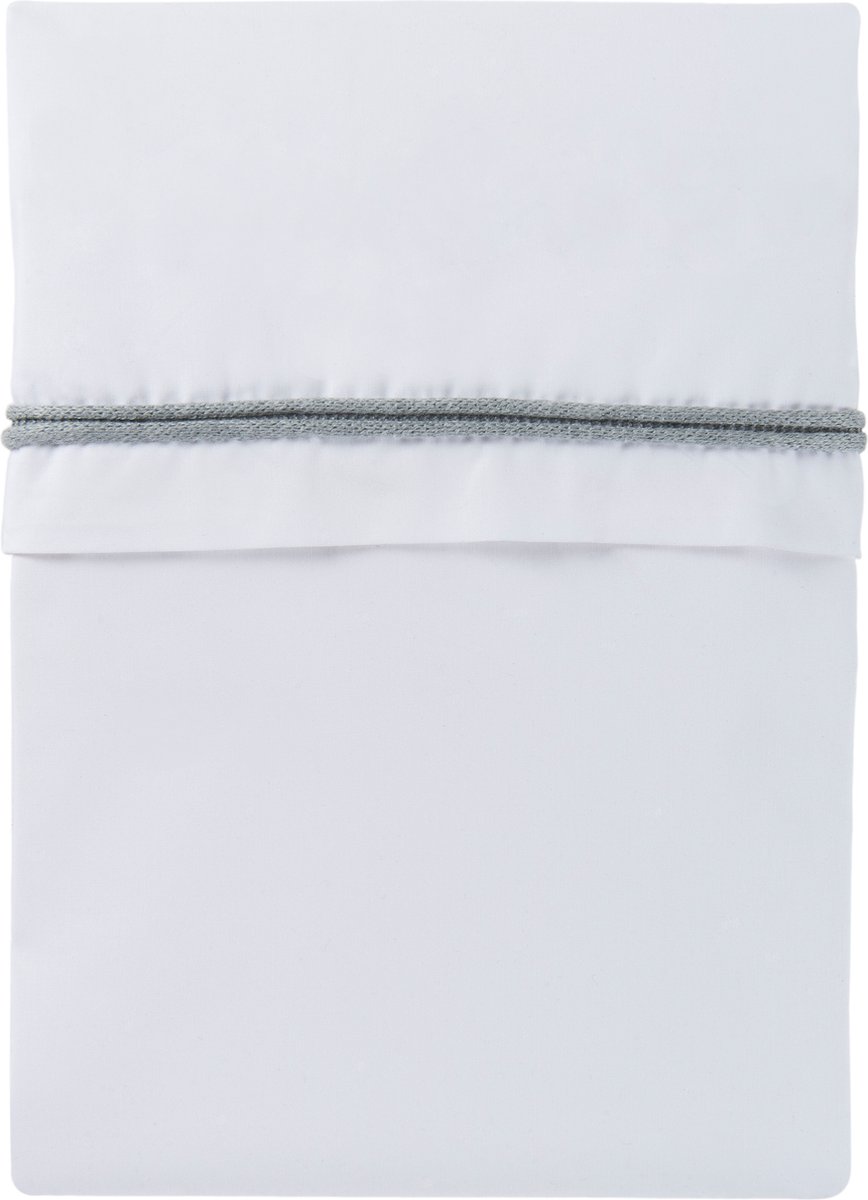 Baby's Only Wieglaken gebreide bies - Grijs/Wit - 80x100 cm - 100% egyptisch katoen