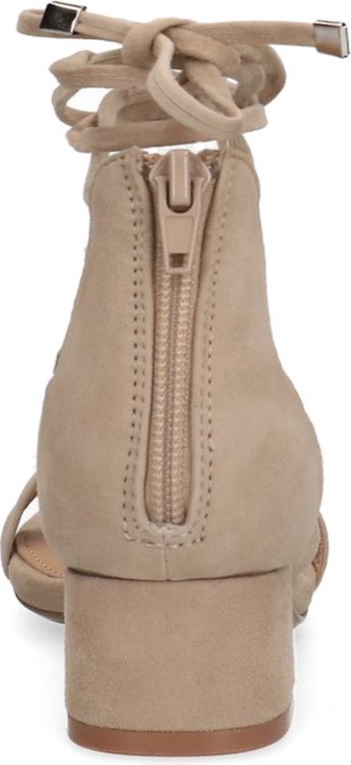Sandales Plates Manfield En Cuir Beige - Taille 37, à Lanières, Bon état