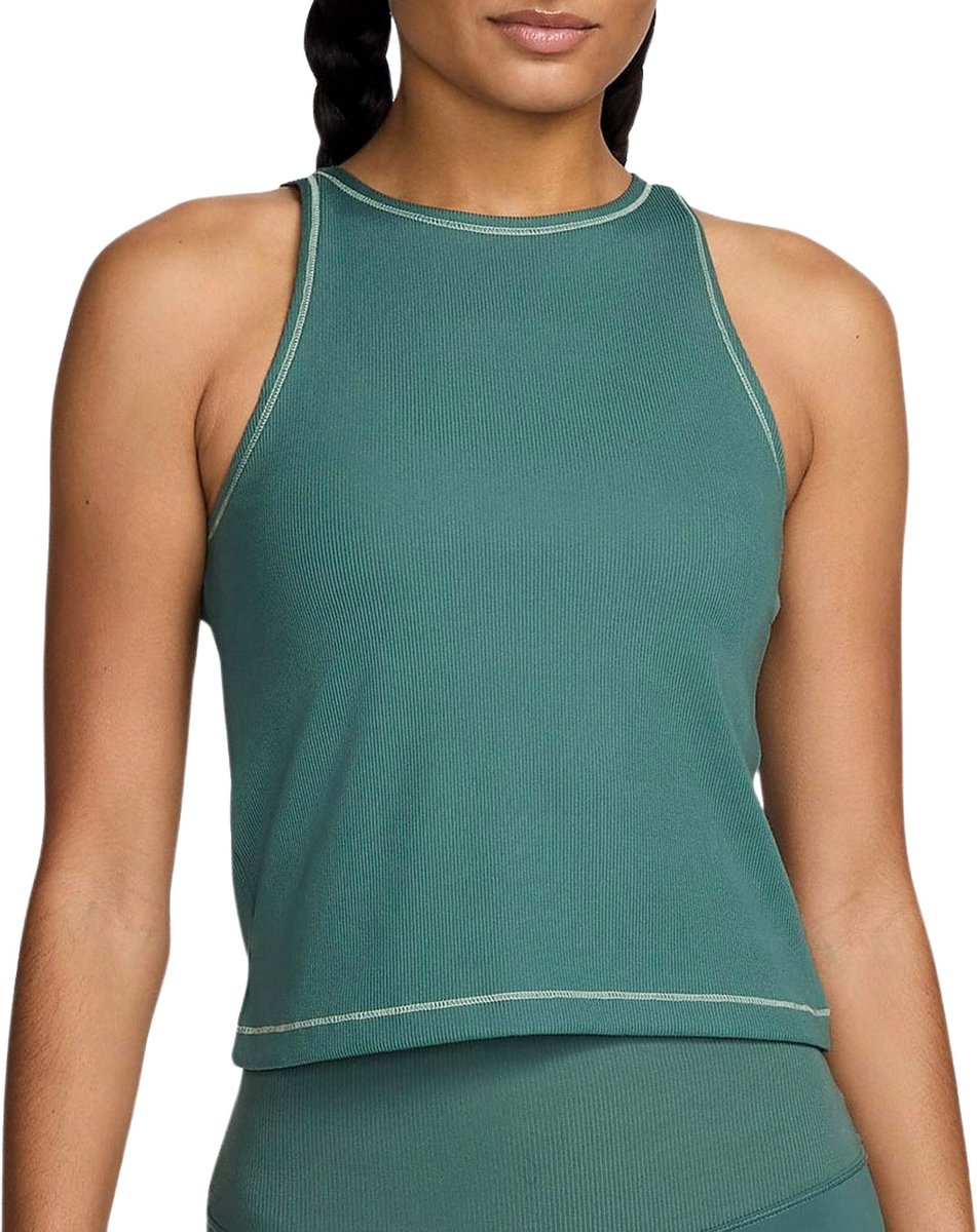 Nike One Fitted Dri-FIT Tanktop Dames Groen