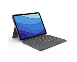 Logitech Folio Touch voor iPad Pro 11 inch (1e t/m 4e Generatie) – QWERTY Toetsenbordhoes met Trackpad – Verlicht Toetsenbord – Graphite