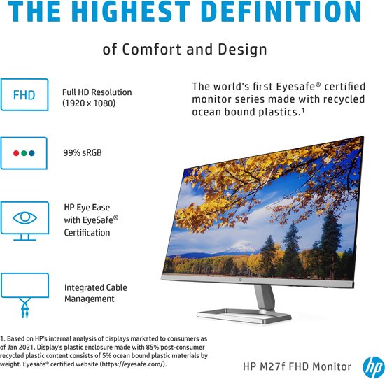 HP M27f - Full HD IPS Monitor - 27 inch | bol