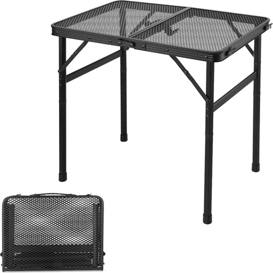 Outdoor Lichtgewicht Eettafel Verstelbare Hoogte, Draagbare Autoband Picknicktafel, Opvouwbare Camping Tafel voor RV Camping, Outdoor Adventure