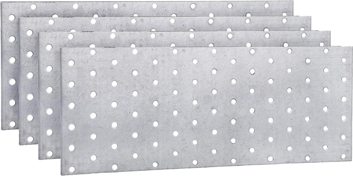 Stalen Flat Mending Connector Voegplaat 120 x 300 x 2 mm - Verpakking van 10 stuks