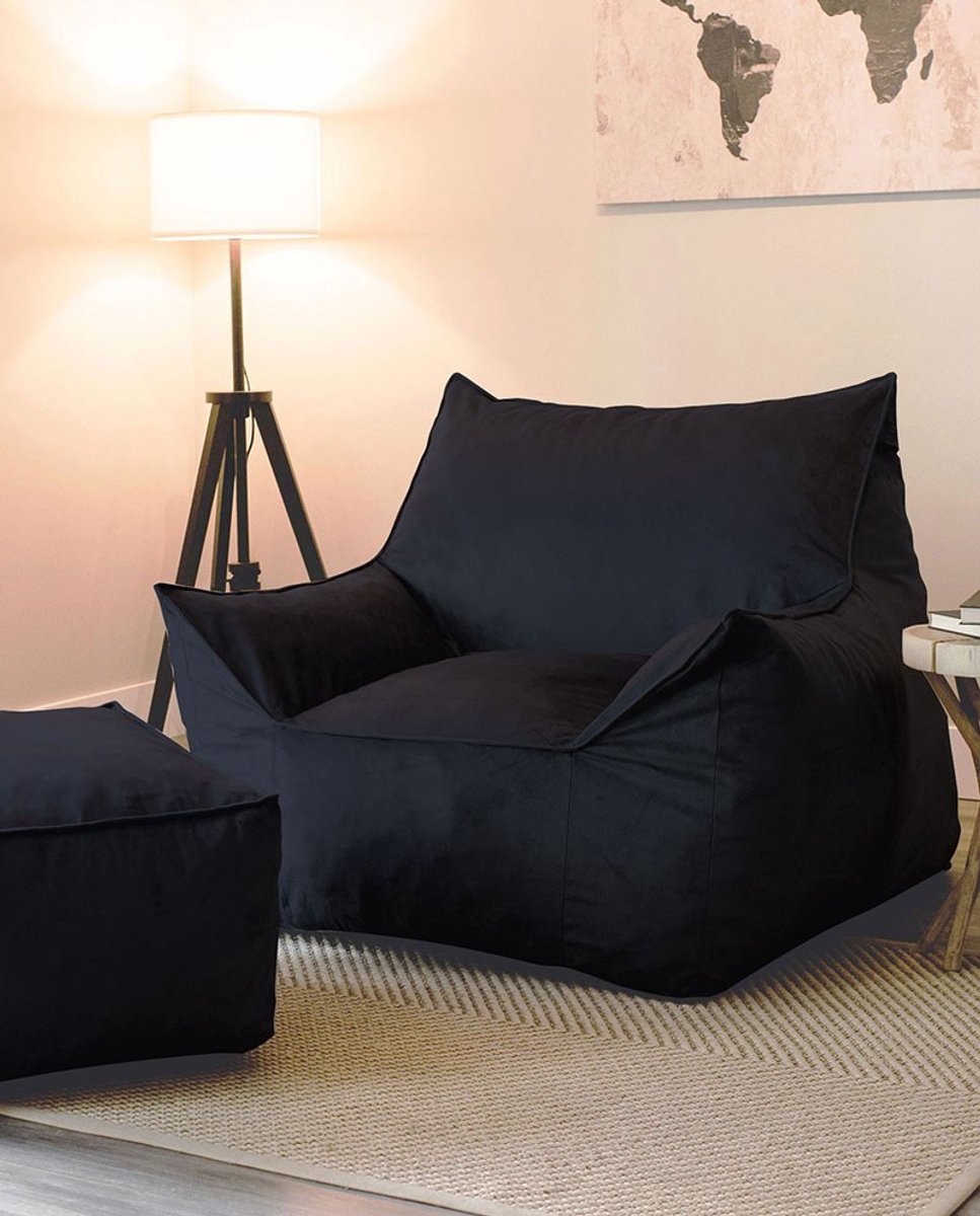 Cinema Poef | Polyesterstof | Zwart - Emob - Zitzak - Zwart - Polyester