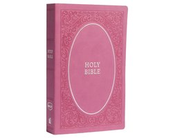 Omslag van NKJV, Holy Bible, Soft Touch Edition, Leathersoft, Pink, Comfort Print