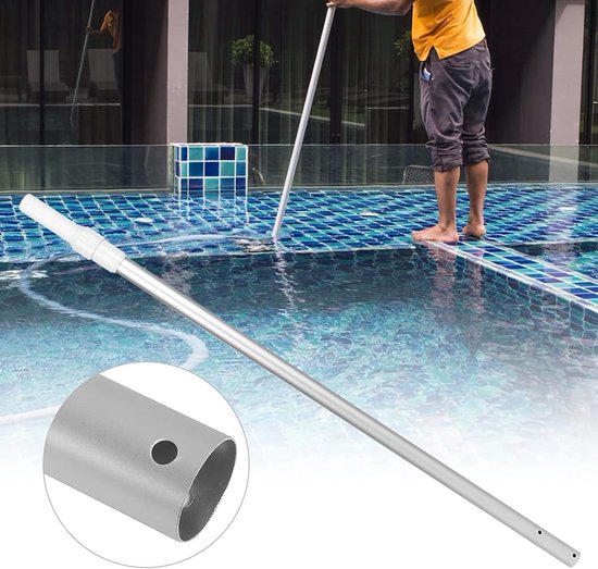 Zwembadpaal Telescopisch Aluminiumlegering Rakes Skimmers & van NOPTEG — afbeelding 2
