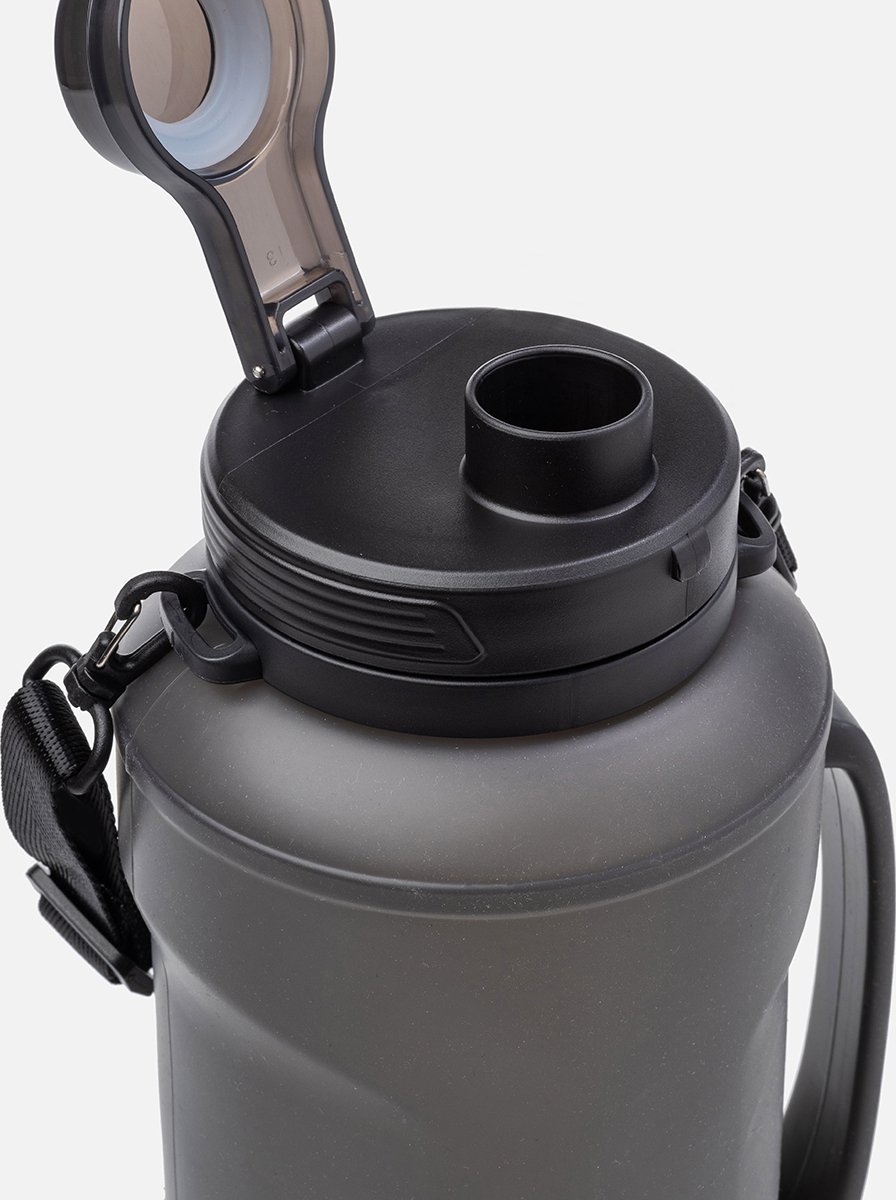 Duradis - Opvouwbare waterfles - Drinkfles - Waterzak - Duurzaam - Siliconen - 2000 ml - Zwart — cadeau in Sport & Outdoor - foto 2