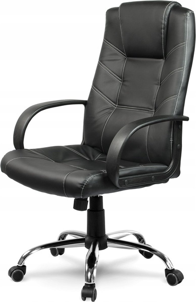 Leren bureaufauteuil Sofotel EG-221 zwart