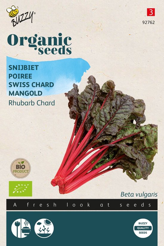 Snijbiet Rhubard Chard BIO