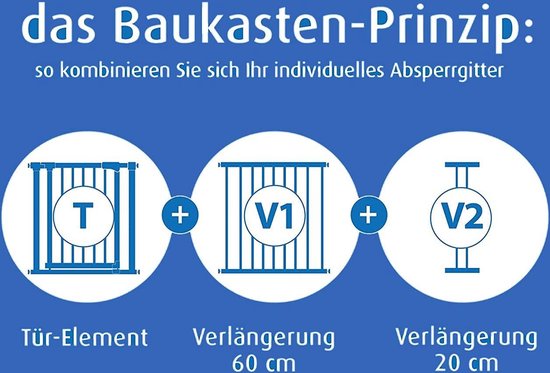 Reer 46115 S-gate deurbeschermingsrooster, Active Lock, metaal, 73 tot 110 cm