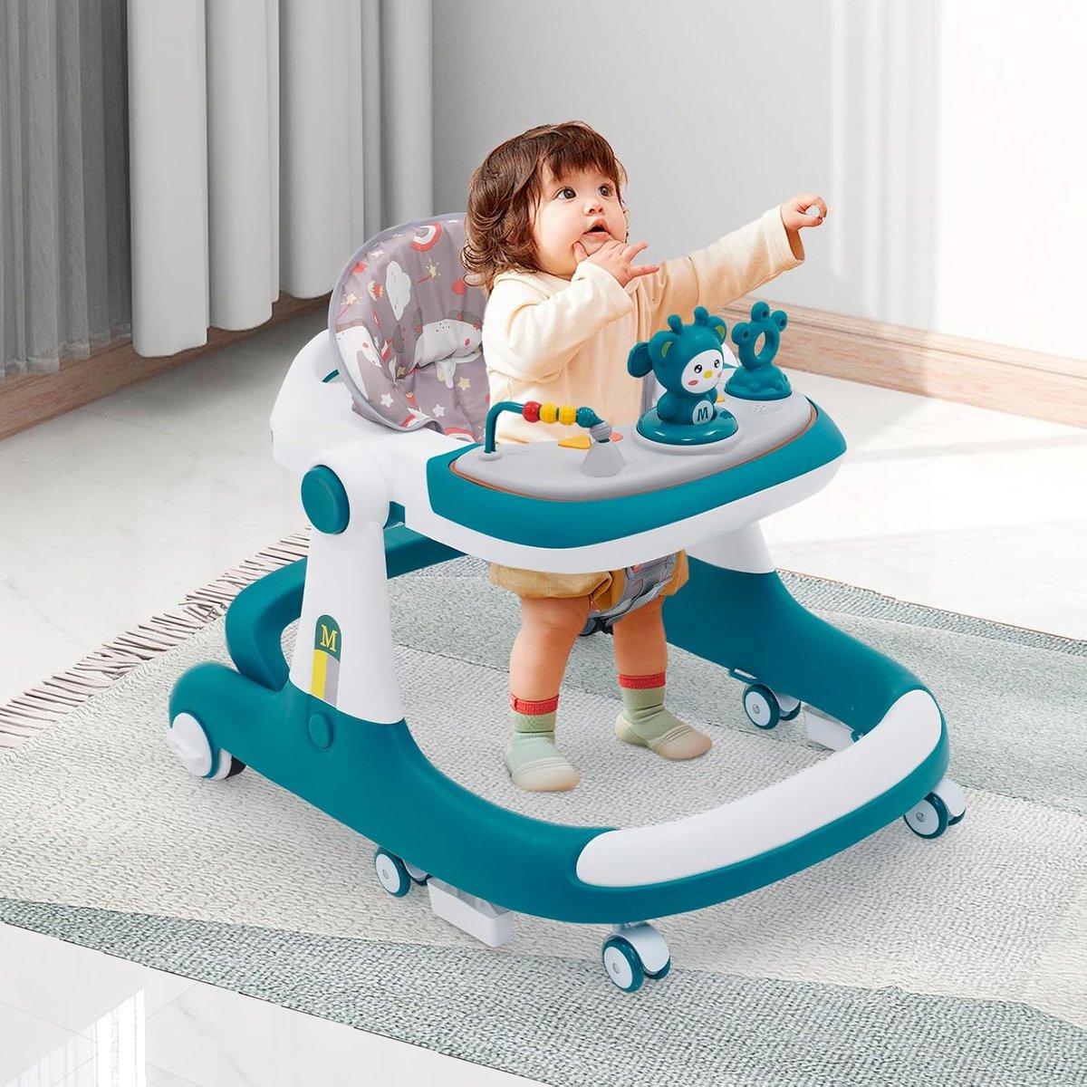 Saro - Loophulp - Looptrainer - Loopwagen Alternatief - Leren Lopen Rood Set Van 2 Stuks