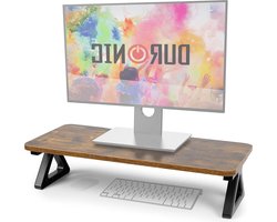 Monitorstandaard Eikkleur 62 x 30 cm oppervlak Tot 10kg 15 cm hoogte Ergonomisch- bureau Schermstandaard Bureaubevestiging - monitor laptop Schermlift LCD LED OLED TV