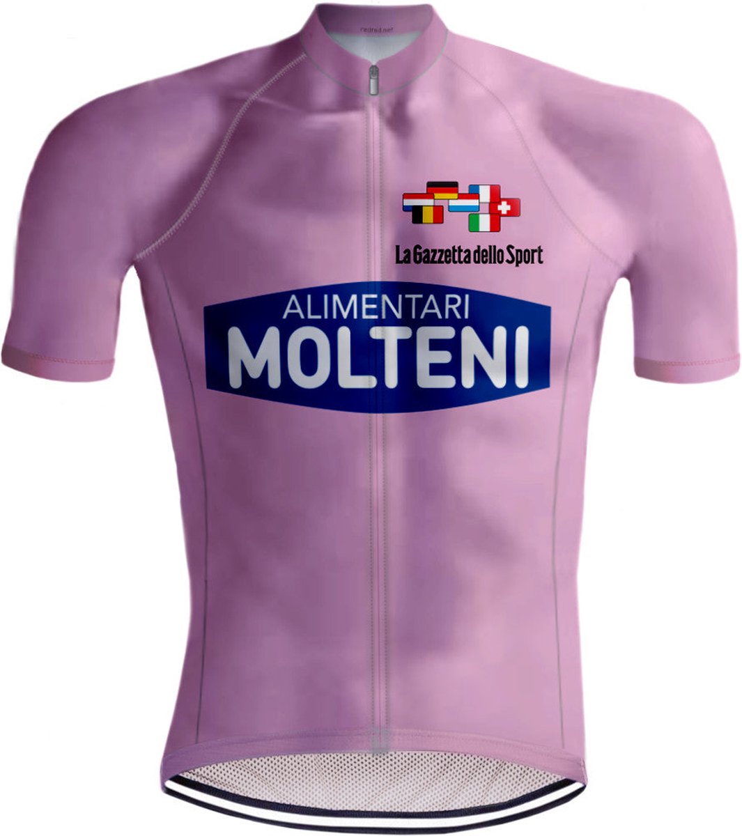 Retro Wielershirt Molteni Giro d'Italia Roze - REDTED - XS