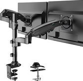 Bol.com Monitor arm 2 schermen - Dubbele Monitorsteunen 13-32 inch LCD LED scherm - 360 graden rotatie - Hoogteverstelbare Gasve... aanbieding