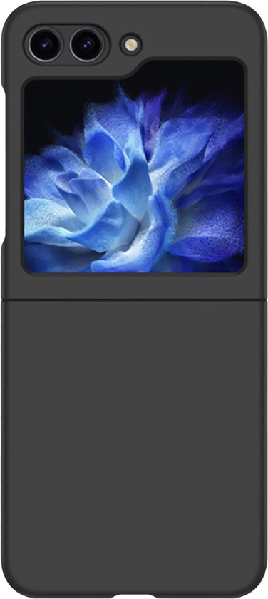 Cazy Hoesje geschikt voor Samsung Galaxy Z Flip7 FE / Z Flip6 Hoesje - Sterk Hard Kunststof - Zwart