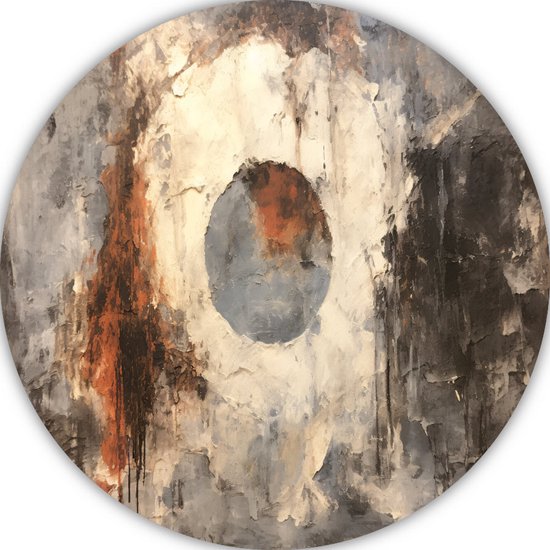 Tableau cercle - Forme panneau mural - Tableau rond Fond - Tableaux modernes - Tableau rond - Décoration bureau cercle mural aluminium 80x80 cm