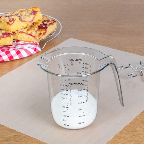 LACOR - 62633 - Set Mit 4 Schüsseln, 100% BPA-frei, Mischschüssel  3,5 L), Abtropfsieb (2 L), 2 Messbecher (1,0,5 L), Stapelbar, Spuelmaschinenfest, Oe 22 X 15 Cm, Weiss, Grau 3884675579