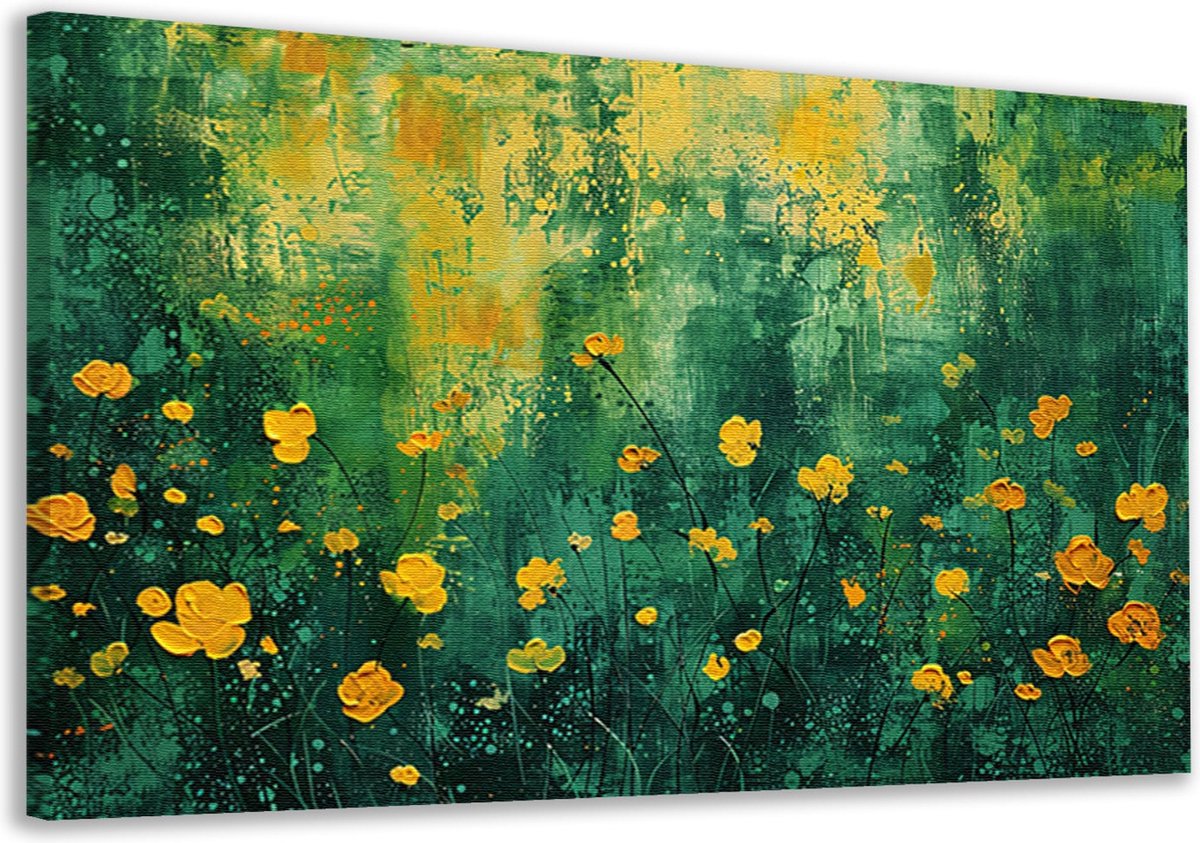 bloemen wanddecoratie - natuur wanddecoratie - Muurdecoratie verf - Wanddecoratie klassiek