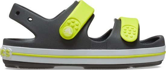 Crocs - Crocband Cruiser Sandal Toddler - Grijs met Gele Sandaaltjes-23 - 24