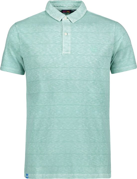 Superdry polo shirt textured jersey mint groen - XXL