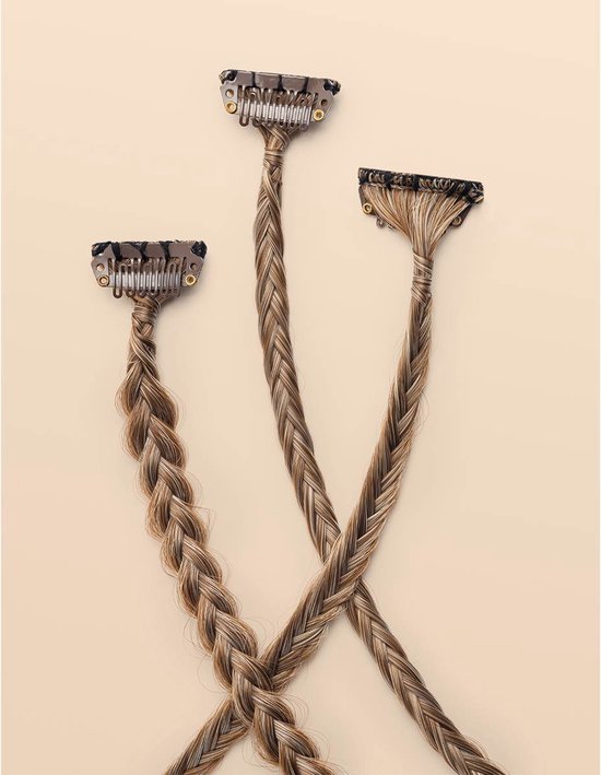 Infinity Braids - Braidies - Set van 3 Clip-in Vlechtjes - Lizzy, Jolie ...