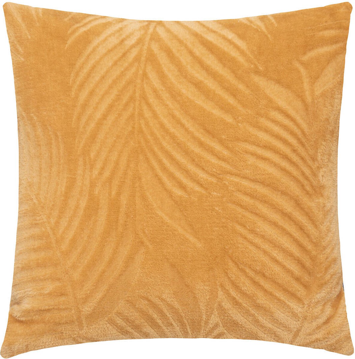 Atmosphera Decoratief flanellen kussen ZOA, 40 x 40 cm geel