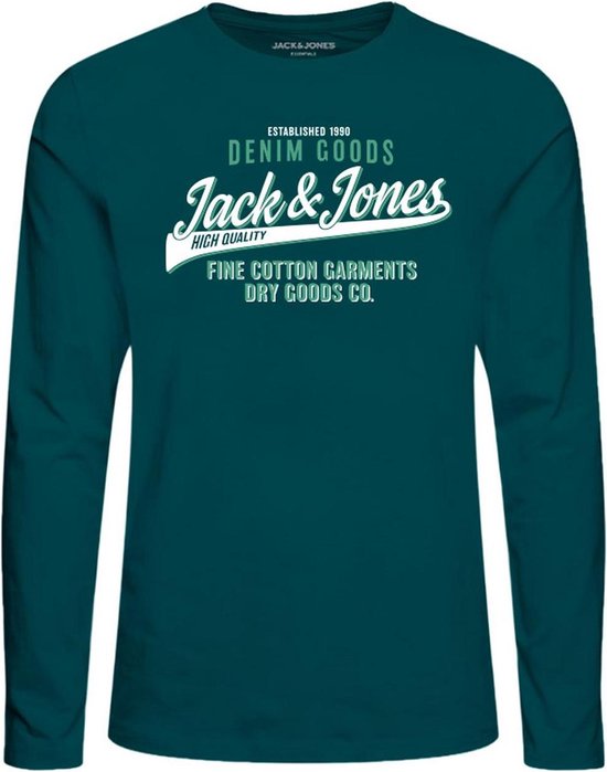 Foto: Jack jones junior jjelogo tee ls o neck 2 col sn mni jongens trui maat 122