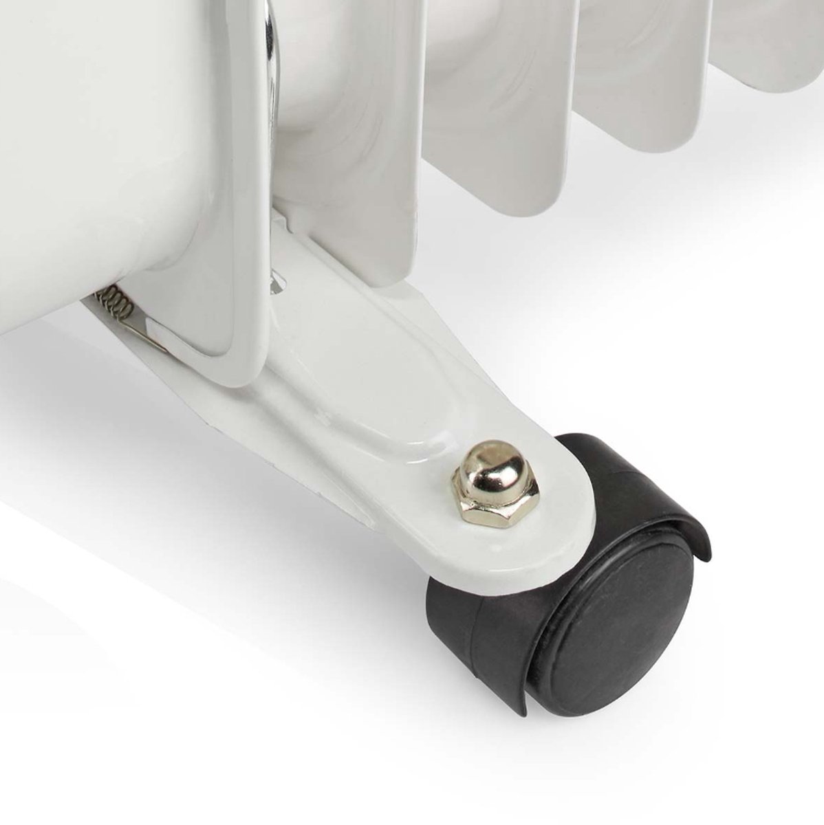 Nedis Mobiele Olieradiator | 600 / 900 / 1500 W | 7 Vinnen | Instelbare thermostaat | 3 Warmte Standen | Omvalpreventie | Wit