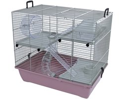 Interzoo Hamsterkooi Pinky 3 Pastel Roze