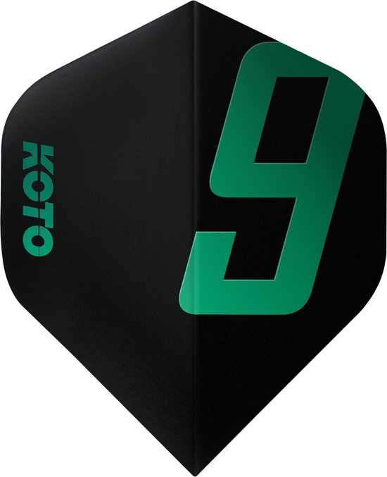 KOTO 9 Edition Metallic NO2 Black & Jade - Dart Flights van KOTO — afbeelding 5