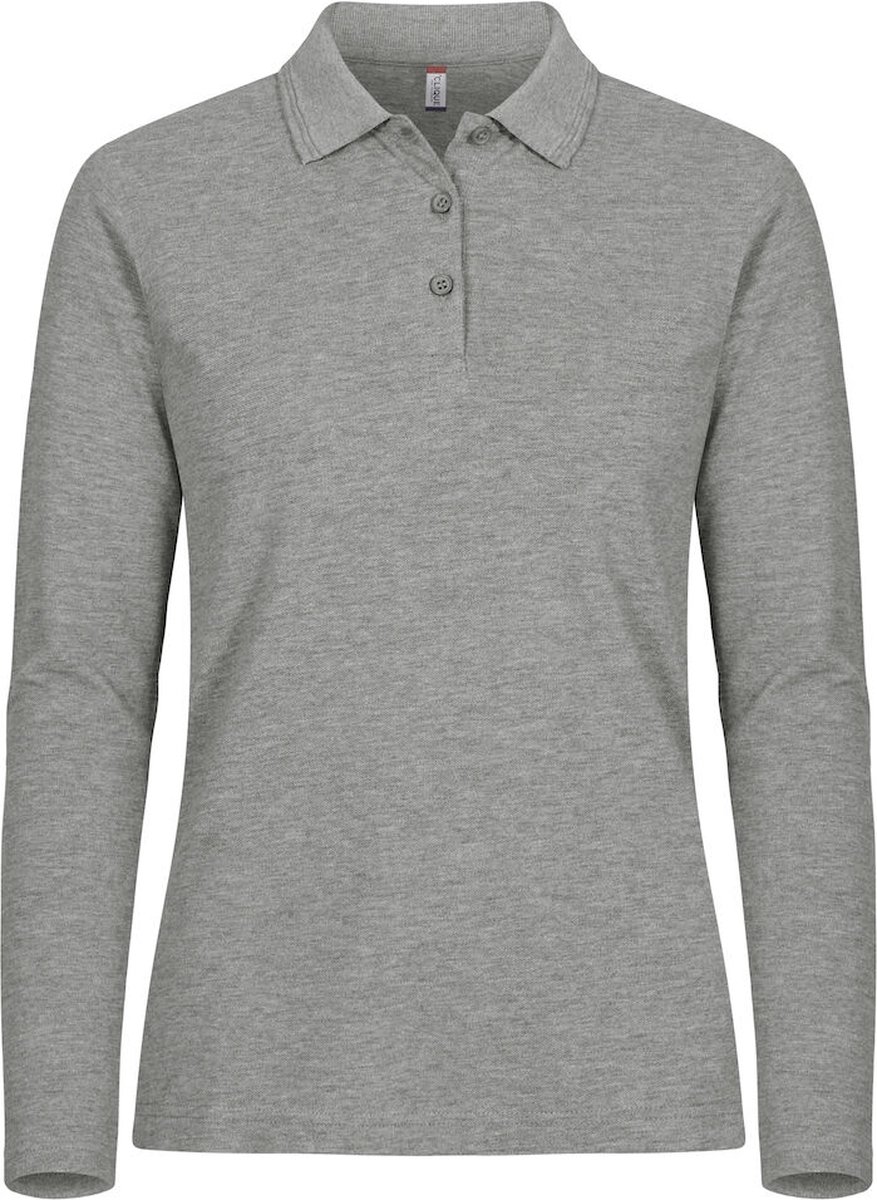 Clique Manhattan L/S Women 028253 - Grijsmelange - 46/3XL