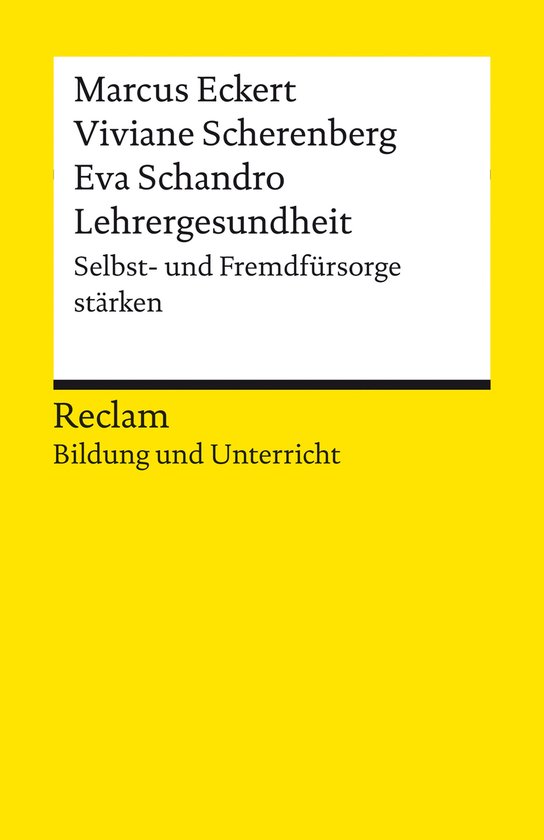 Reclams Universal-Bibliothek - Lehrergesundheit. Anleitung z ... - cover