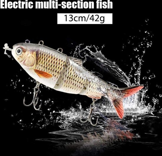 USB oplaadbaar elektrisch kunstaas met LED licht - Multi Jointed zelfrijdend - Zoetwater & Zoutwater visgerei van Angry Lures — afbeelding 4
