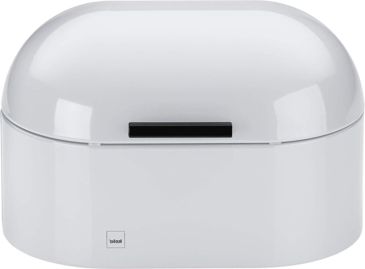 Broodtrommel Metaal Wit 25 X 15 X 17 Cm - Kela Keuken 11176 stainless steel bread