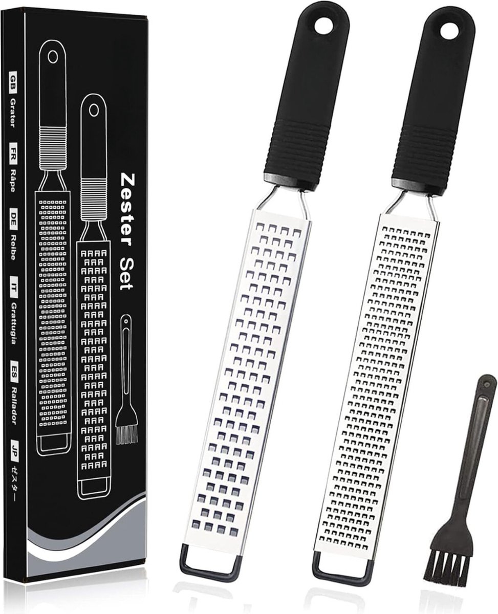 Râpe à Fromage 8,7x5,3x3,3 Pouces, Récipient Amovible Double Face, Matériau ABS PS, Boîte à Râpe Alimentaire