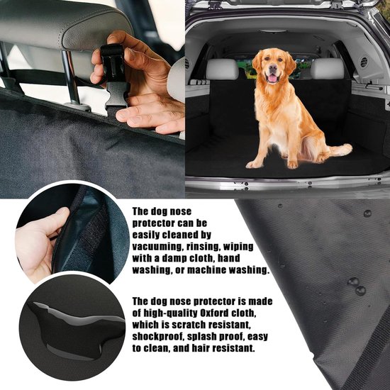 Auto Accessoire Voor Huisdieren KYG Kofferbakbescherming Voor Honden Met Antislipbodem, Zij- En Ladekantenbescherming, Universele Kofferbakbeschermmat, Hondenhoes Voor Autokofferbak, Waterdicht En Krasbestendig 195 * 105cm Beschermhoes Voor Auto Interieur