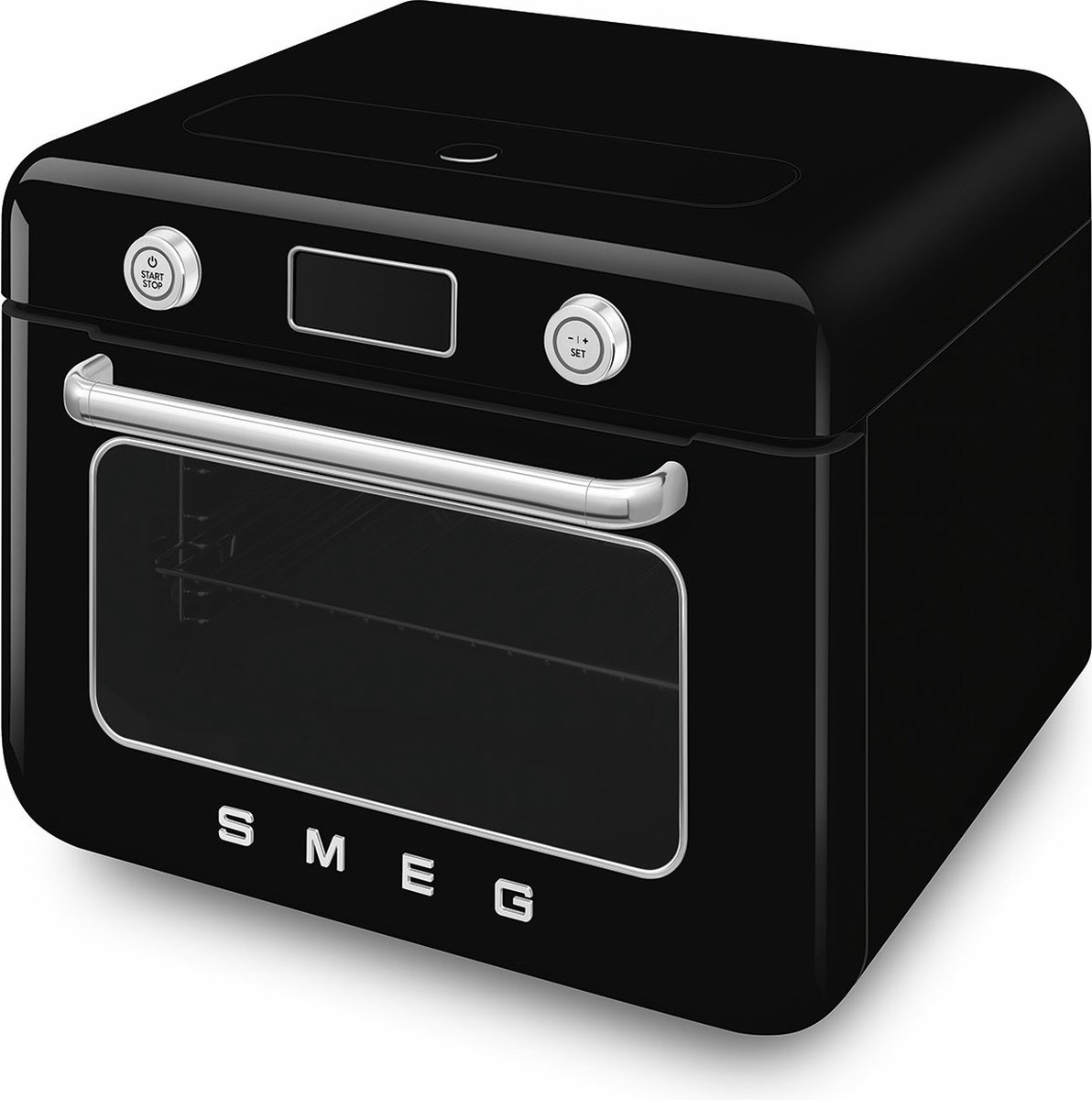 SMEG COF01BLEU - Vrijstaande Combi-Stoomoven - Zwart - Jaren 50 Design – foto 6