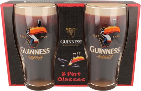 Foto: Guinness bierglas toekan cadeauset 2 glazen 