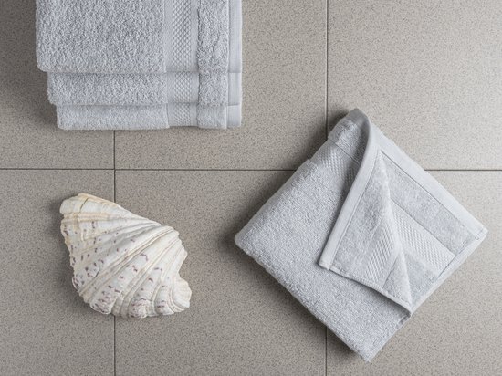 DoubleDry Serviettes Hotel Collection - 70x140 cm - lot de 6 - gris clair