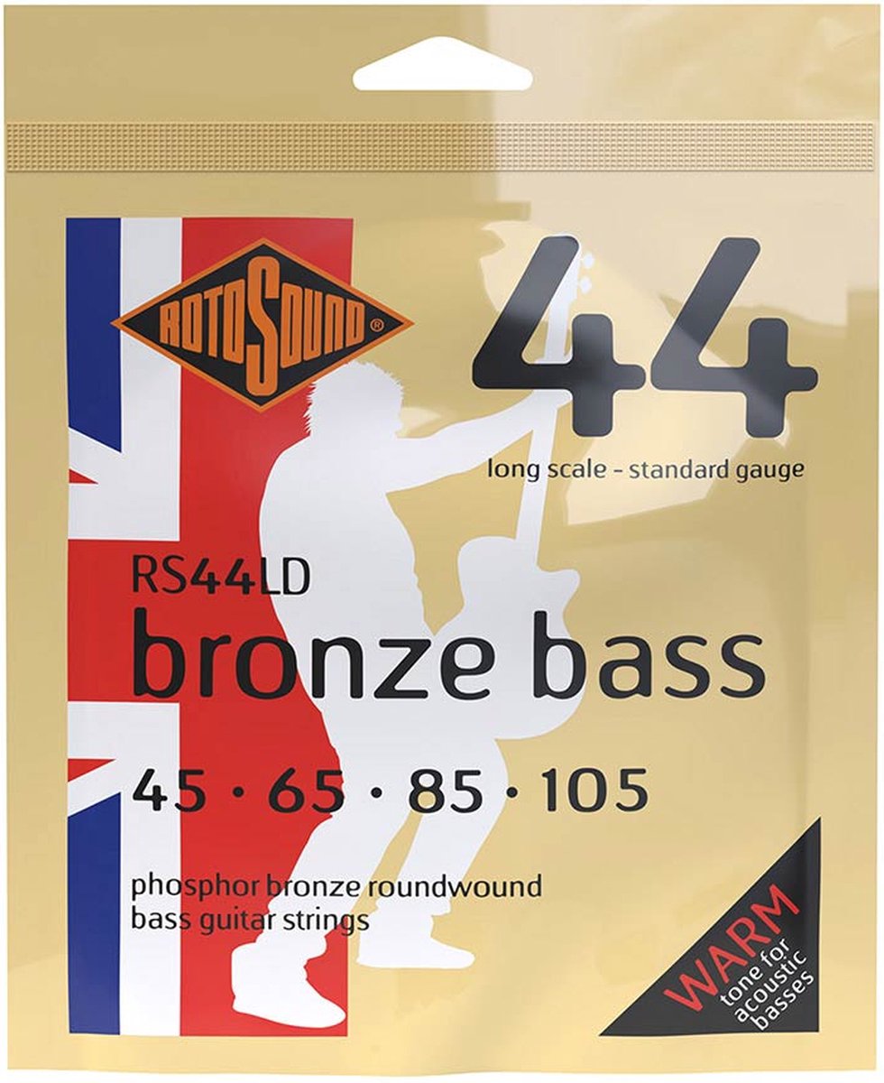 Phosphor Bronze Snarenset Akoestische Bas Standaard Gauge (045-105)